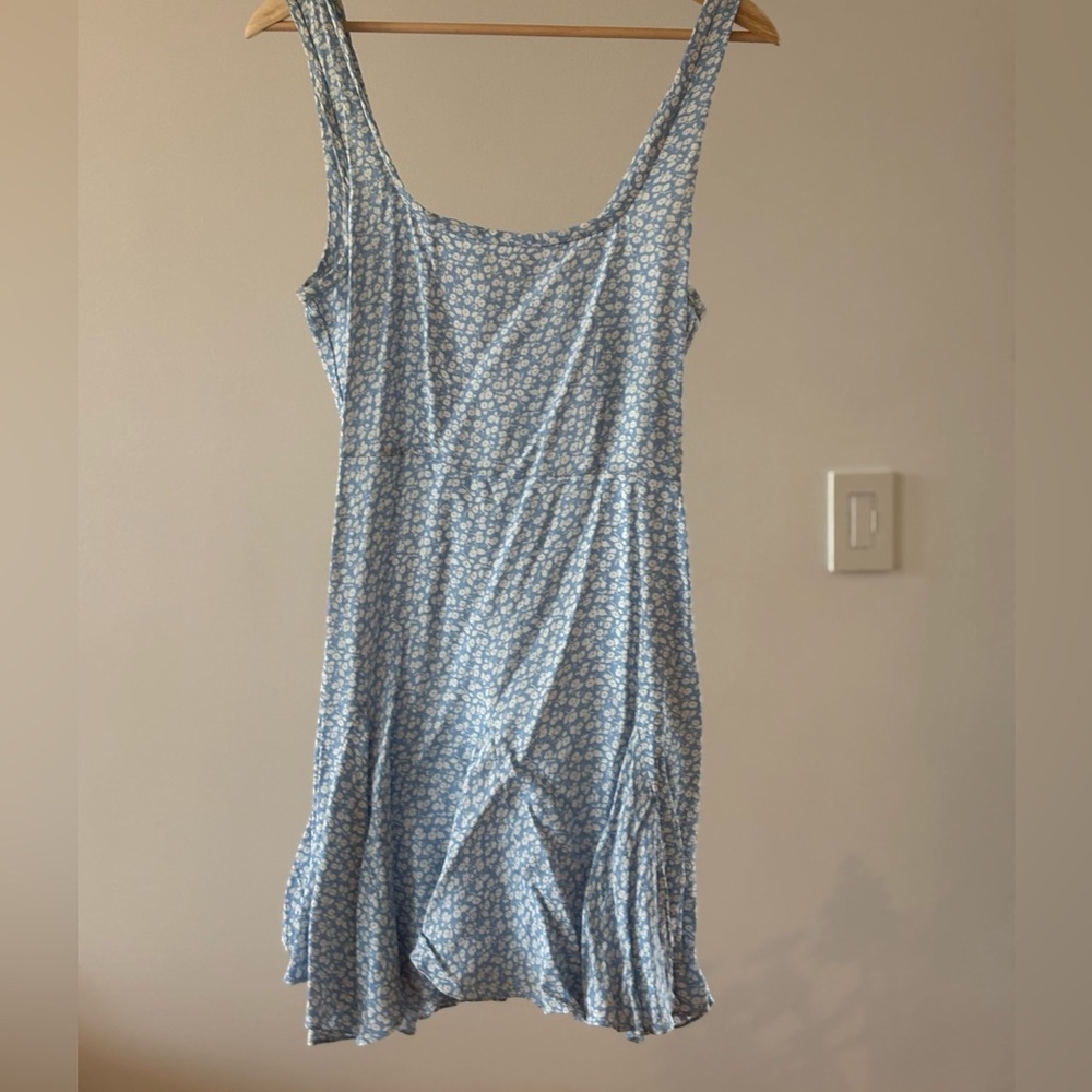 Doen Floral Blue Sleeveless Dress